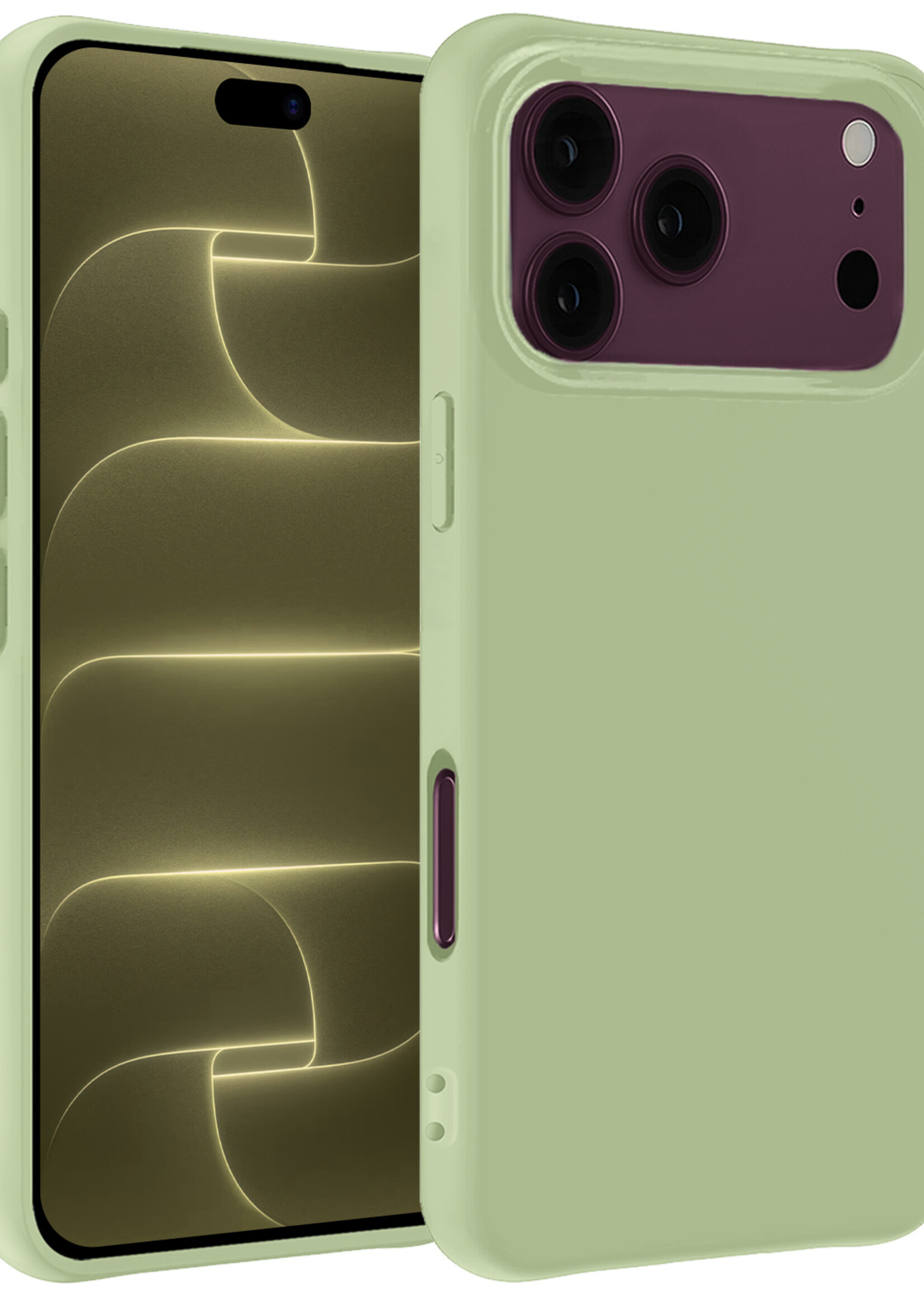 LUQ LUQ iPhone 18 Pro Max Hoesje Siliconen - Groen
