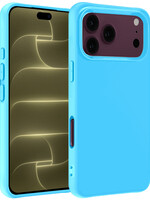 LUQ LUQ iPhone 18 Pro Max Hoesje Siliconen - Lichtblauw