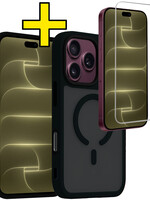 LUQ LUQ iPhone 18 Pro Max Magsafe Hoesje Zwart Met Screenprotector