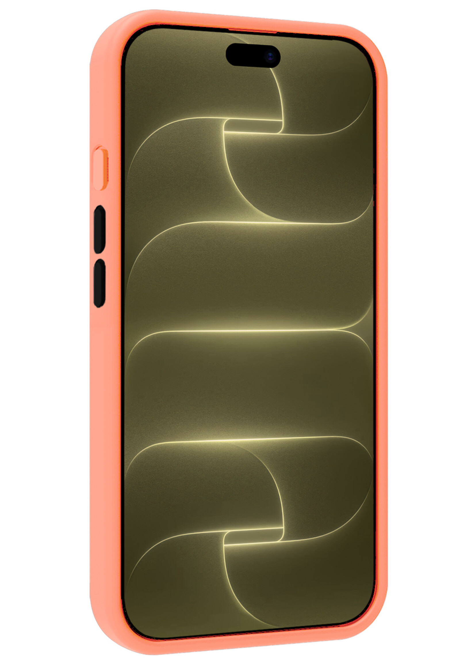 LUQ LUQ iPhone 18 Pro Max Magsafe Hoesje Perzik Met 2x Screenprotector