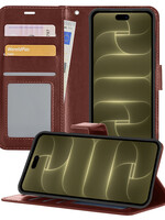 LUQ LUQ iPhone 18 Pro Max Hoesje Bookcase - Bruin