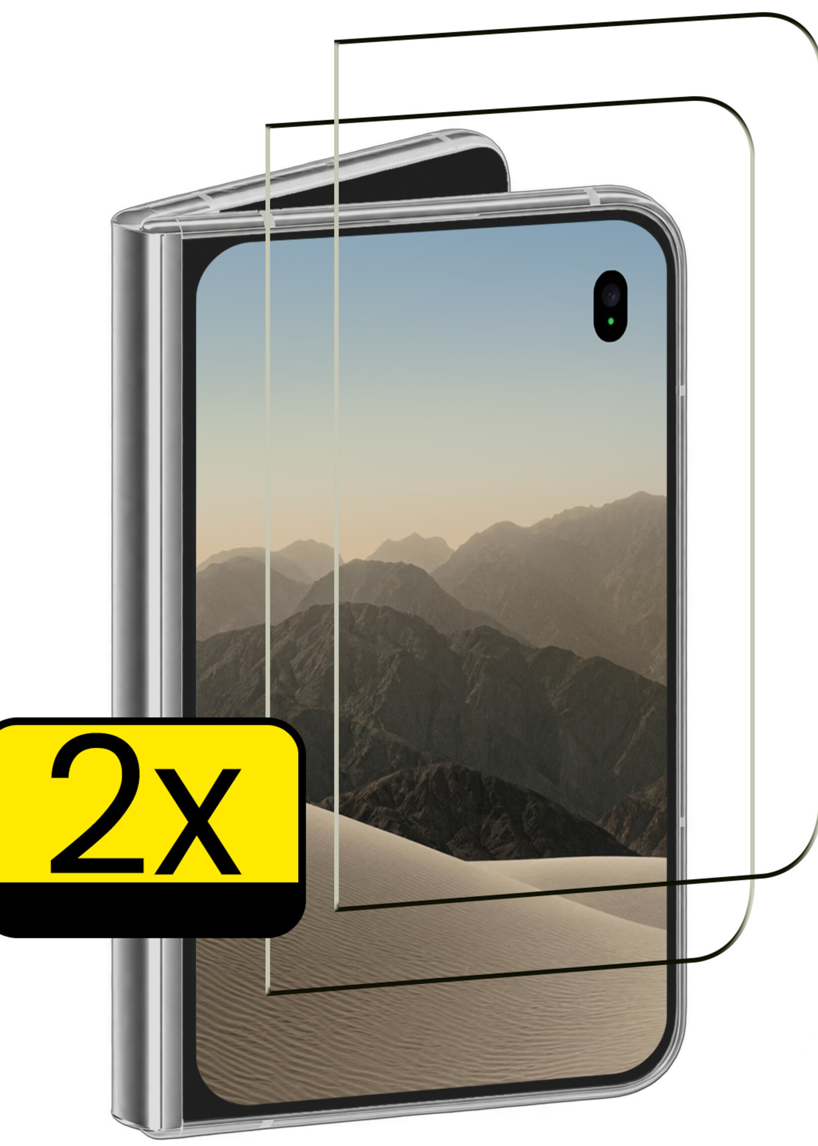 LUQ LUQ iPhone Duo Screenprotector Glas Full Cover 2D - 2 PACK