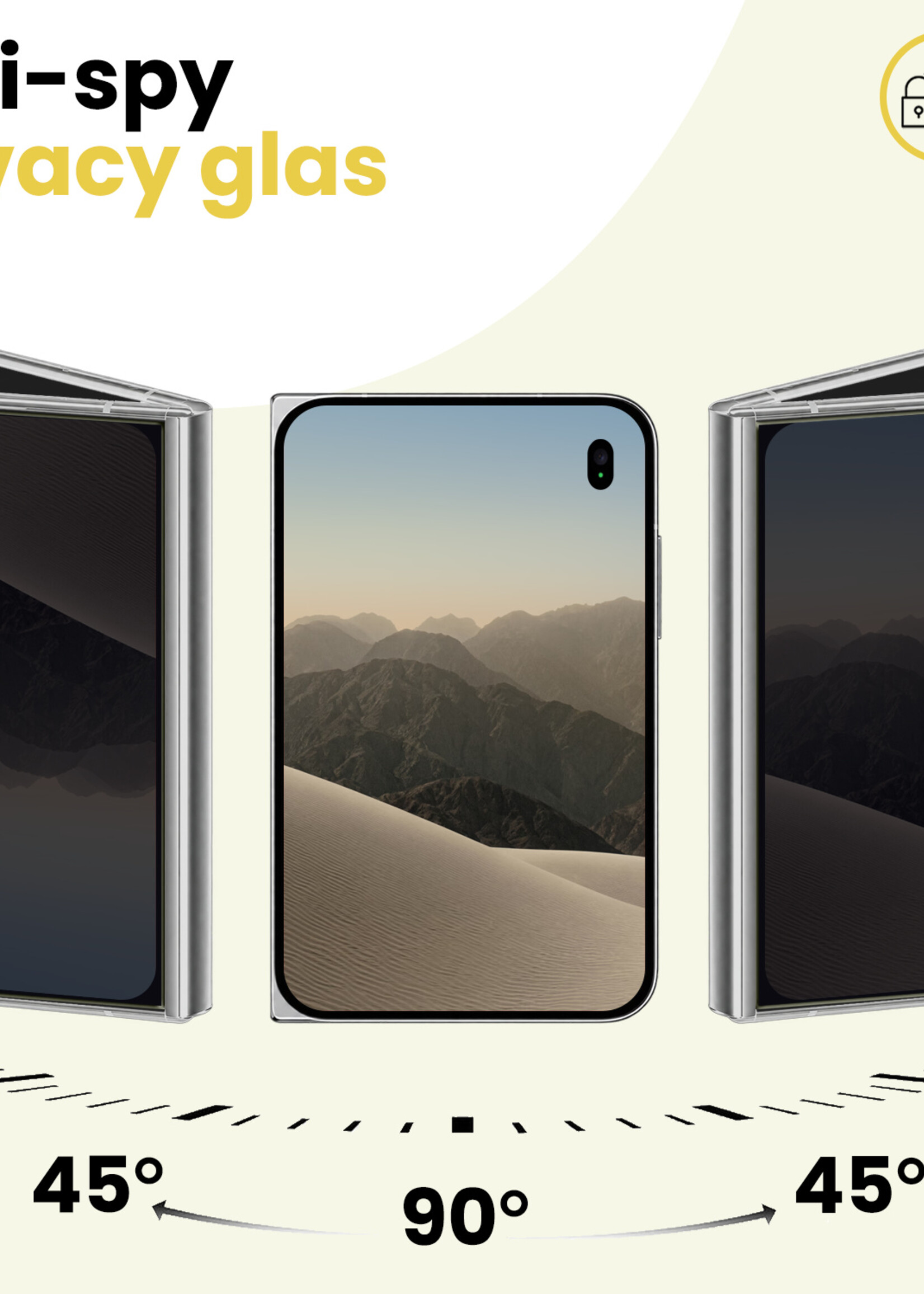 LUQ LUQ iPhone Duo Screenprotector Glas Privacy