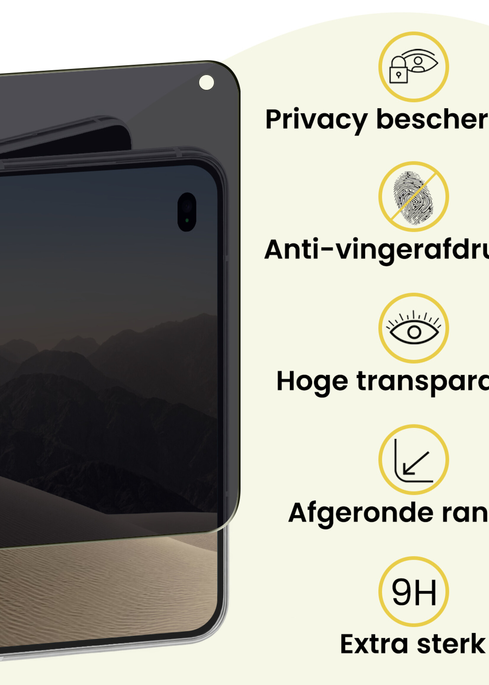 LUQ LUQ iPhone Duo Screenprotector Glas Privacy - 2 PACK