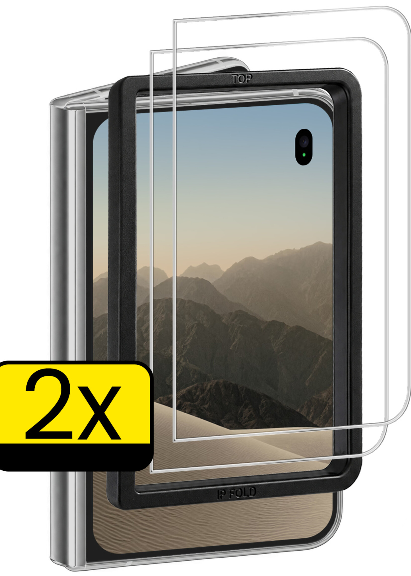 LUQ LUQ iPhone Duo Screenprotector Met Installatieframe - 2 PACK