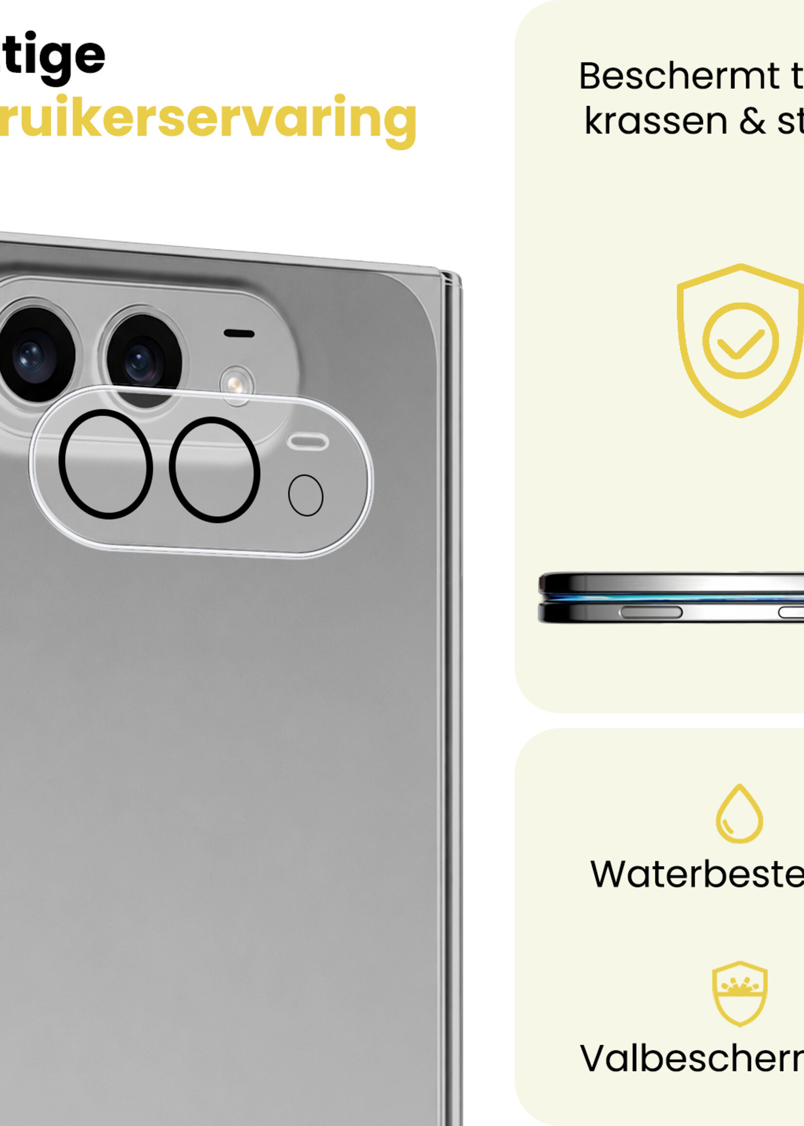 LUQ LUQ iPhone Duo Camera Screenprotector - 3 PACK