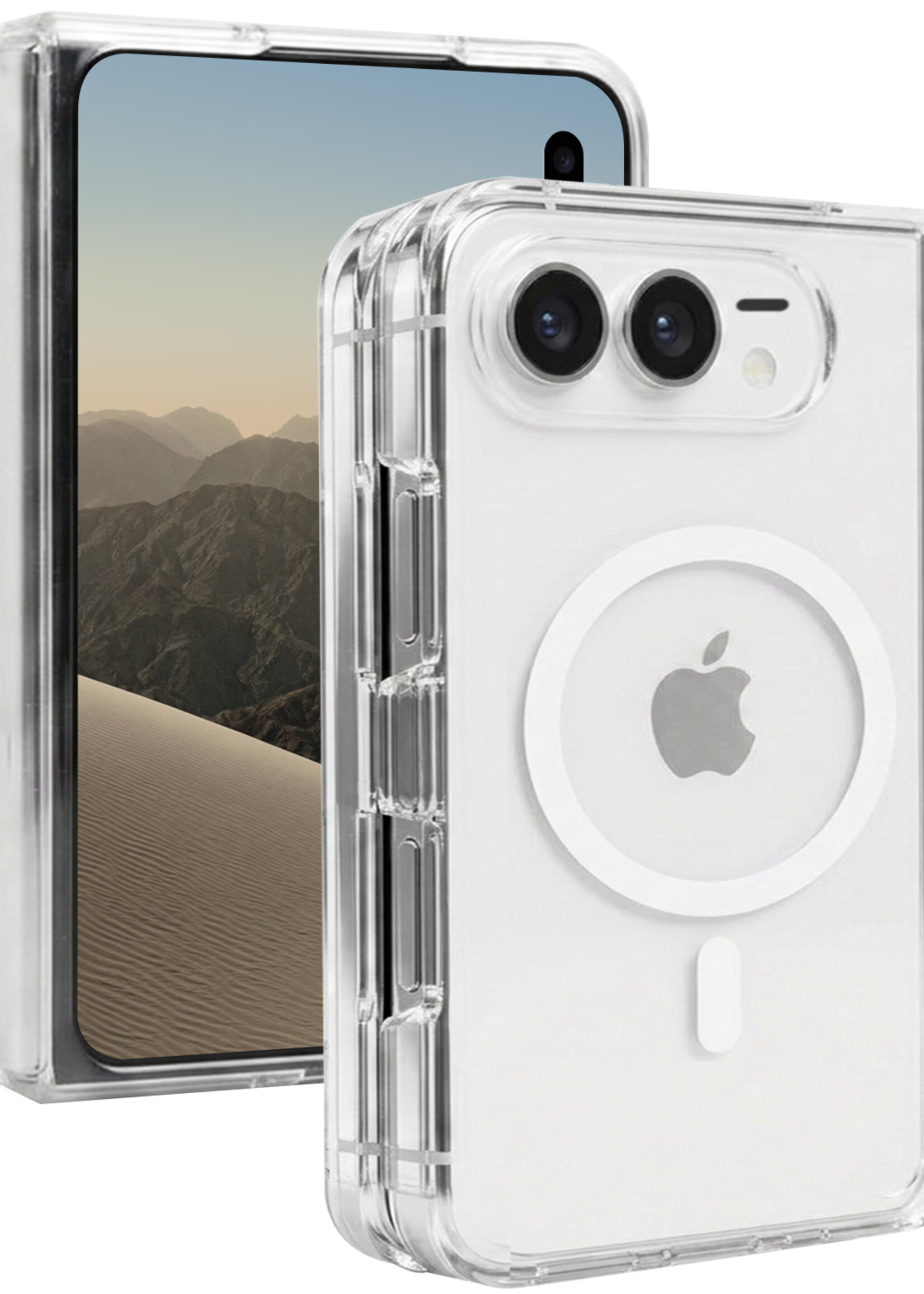 LUQ LUQ iPhone Duo Magsafe Hoesje - Transparant