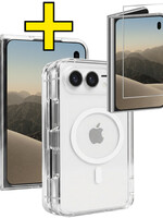 LUQ LUQ iPhone Duo Magsafe Hoesje Transparant Met Screenprotector