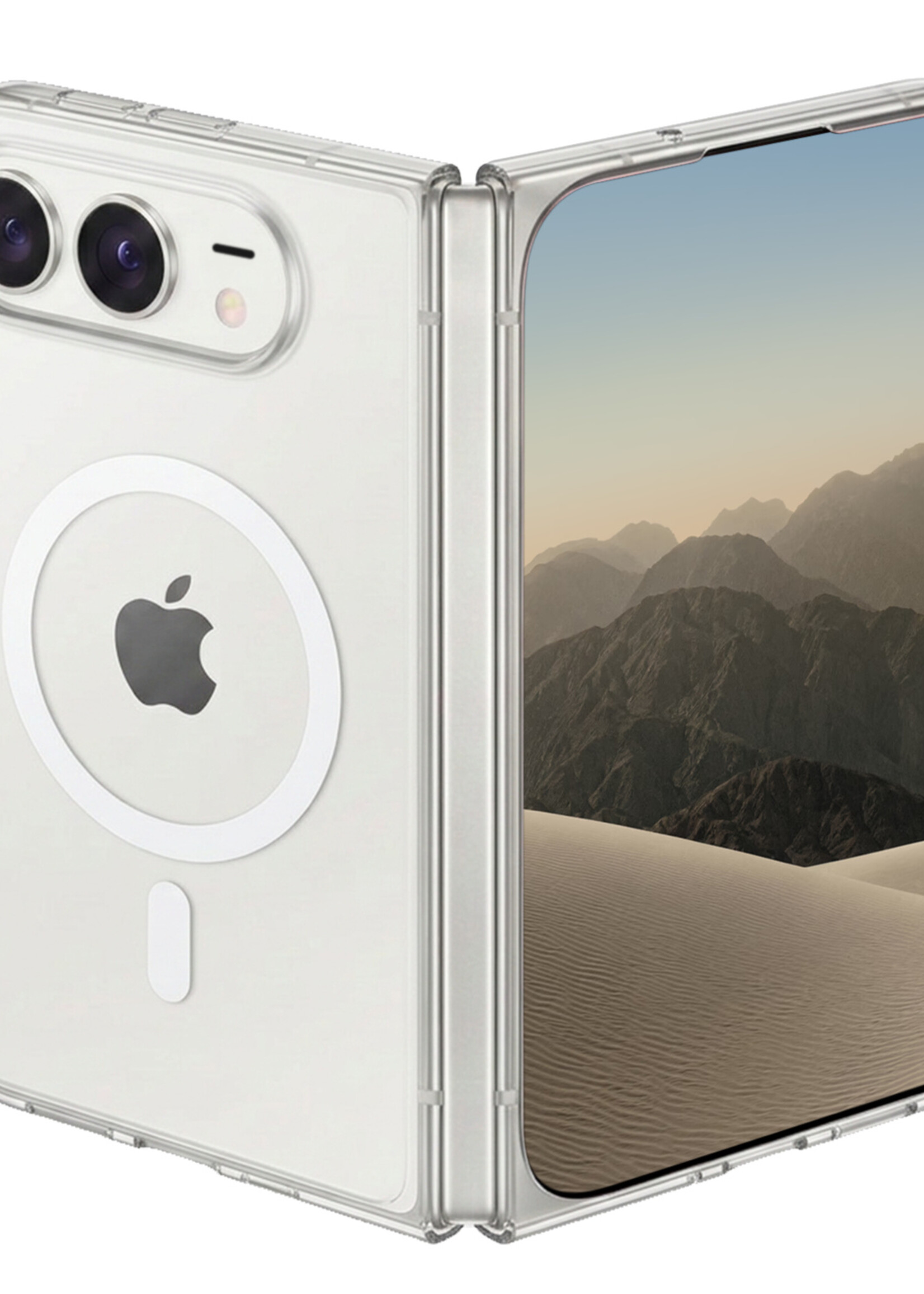 LUQ LUQ iPhone Duo Magsafe Hoesje Transparant Met Screenprotector