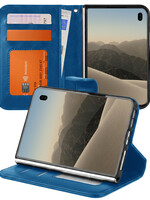 LUQ LUQ iPhone Duo Hoesje Bookcase - Donkerblauw