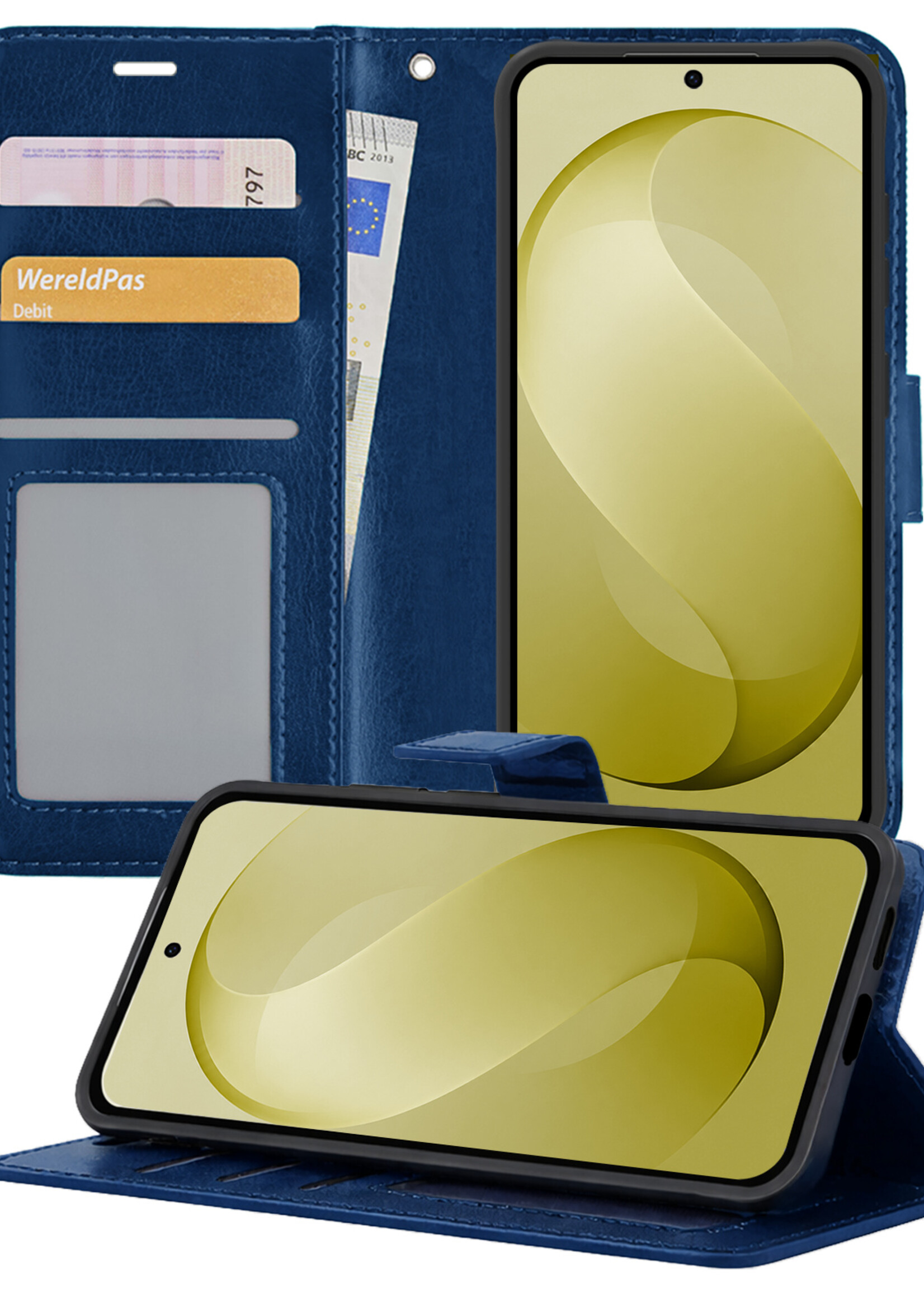 LUQ LUQ Samsung Galaxy S26 FE Hoesje Bookcase - Donkerblauw