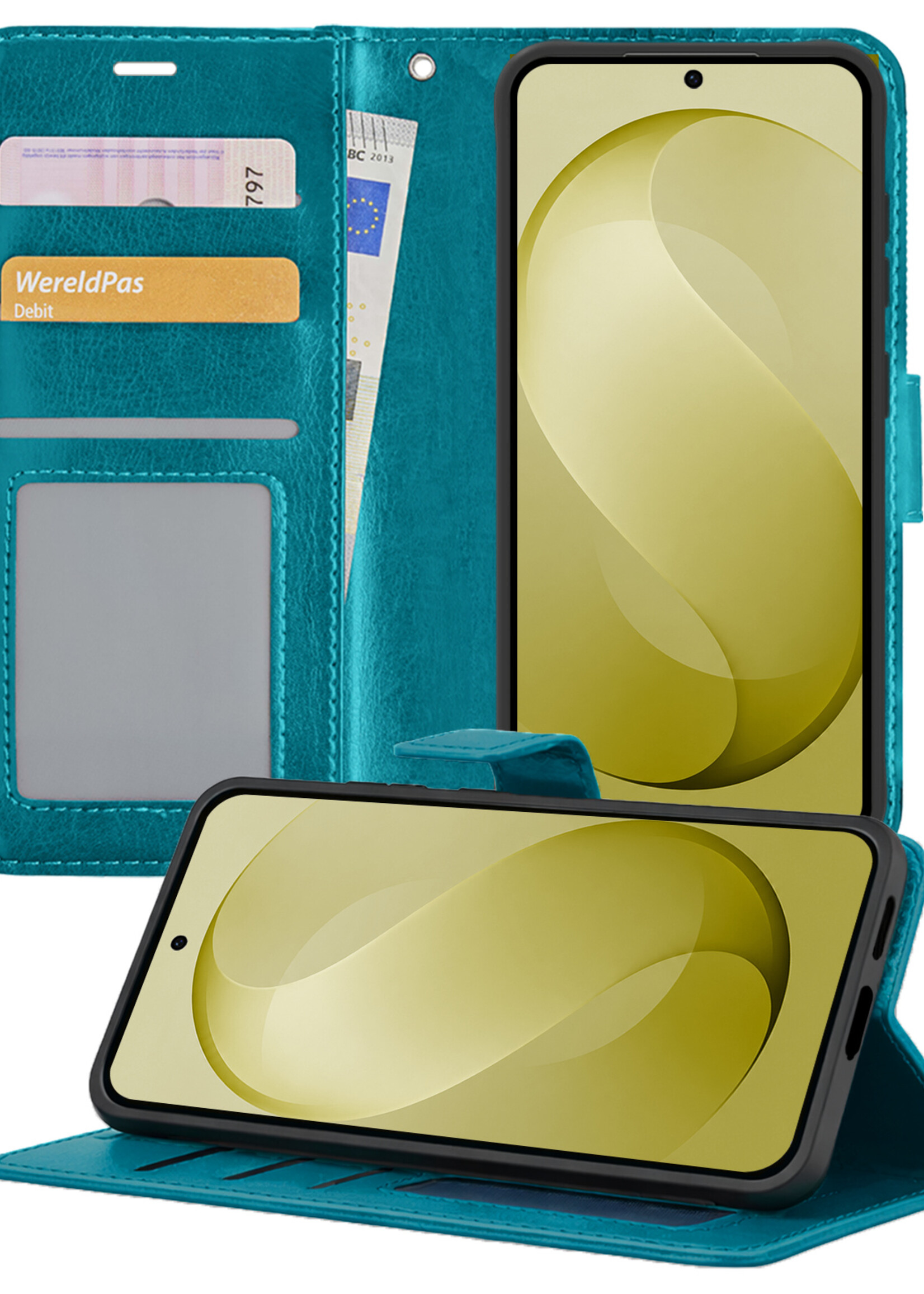 LUQ LUQ Samsung Galaxy S26 FE Hoesje Bookcase - Turquoise