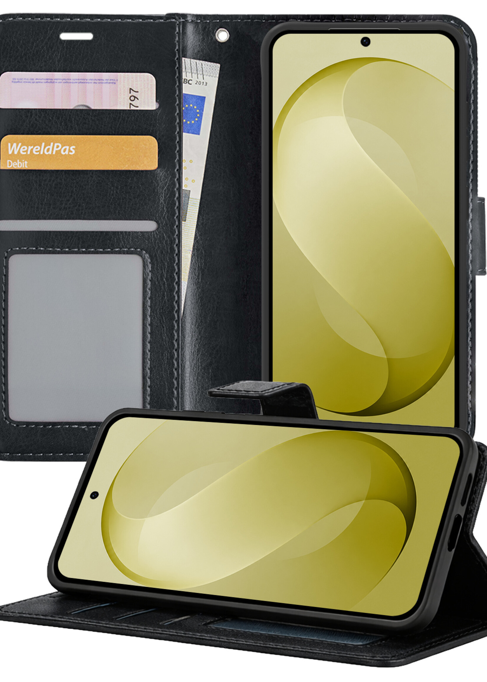LUQ LUQ Samsung Galaxy S26 FE Hoesje Bookcase - Zwart