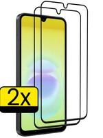 LUQ LUQ Samsung Galaxy A18 Screenprotector Glas Full Cover - 2 PACK