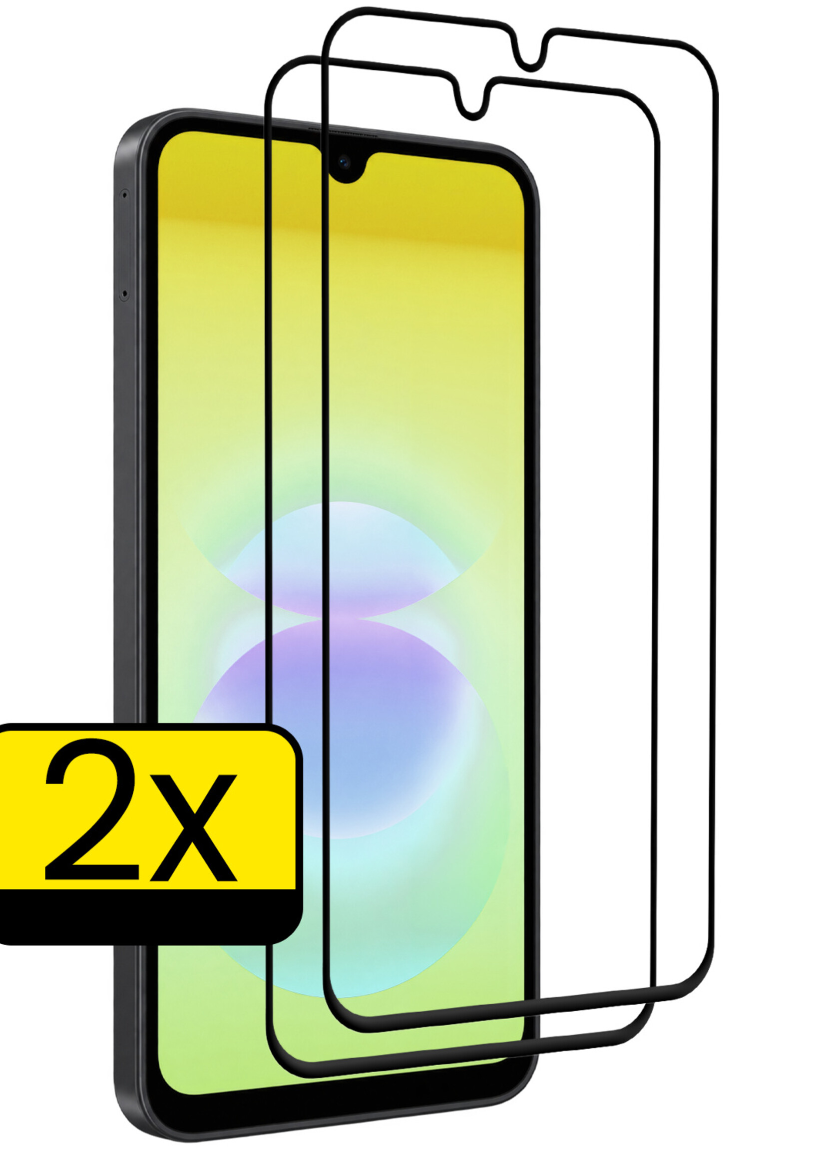 LUQ LUQ Samsung Galaxy A18 Screenprotector Glas Full Cover - 2 PACK