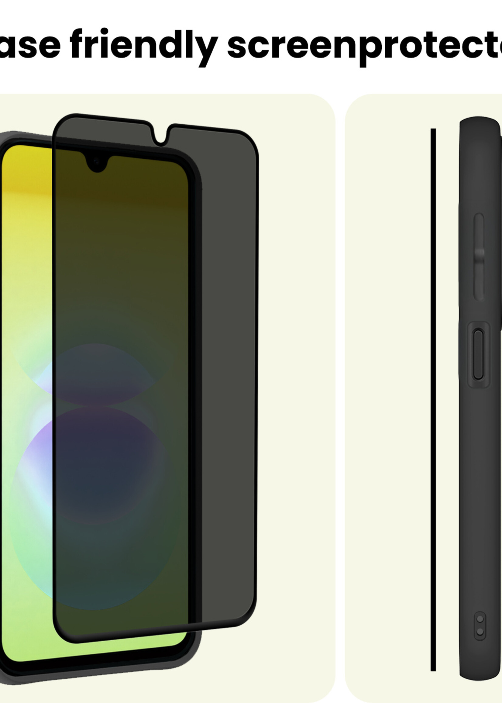 LUQ LUQ Samsung Galaxy A18 Screenprotector Glas Privacy
