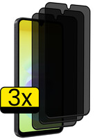 LUQ LUQ Samsung Galaxy A18 Screenprotector Glas Privacy - 3 PACK