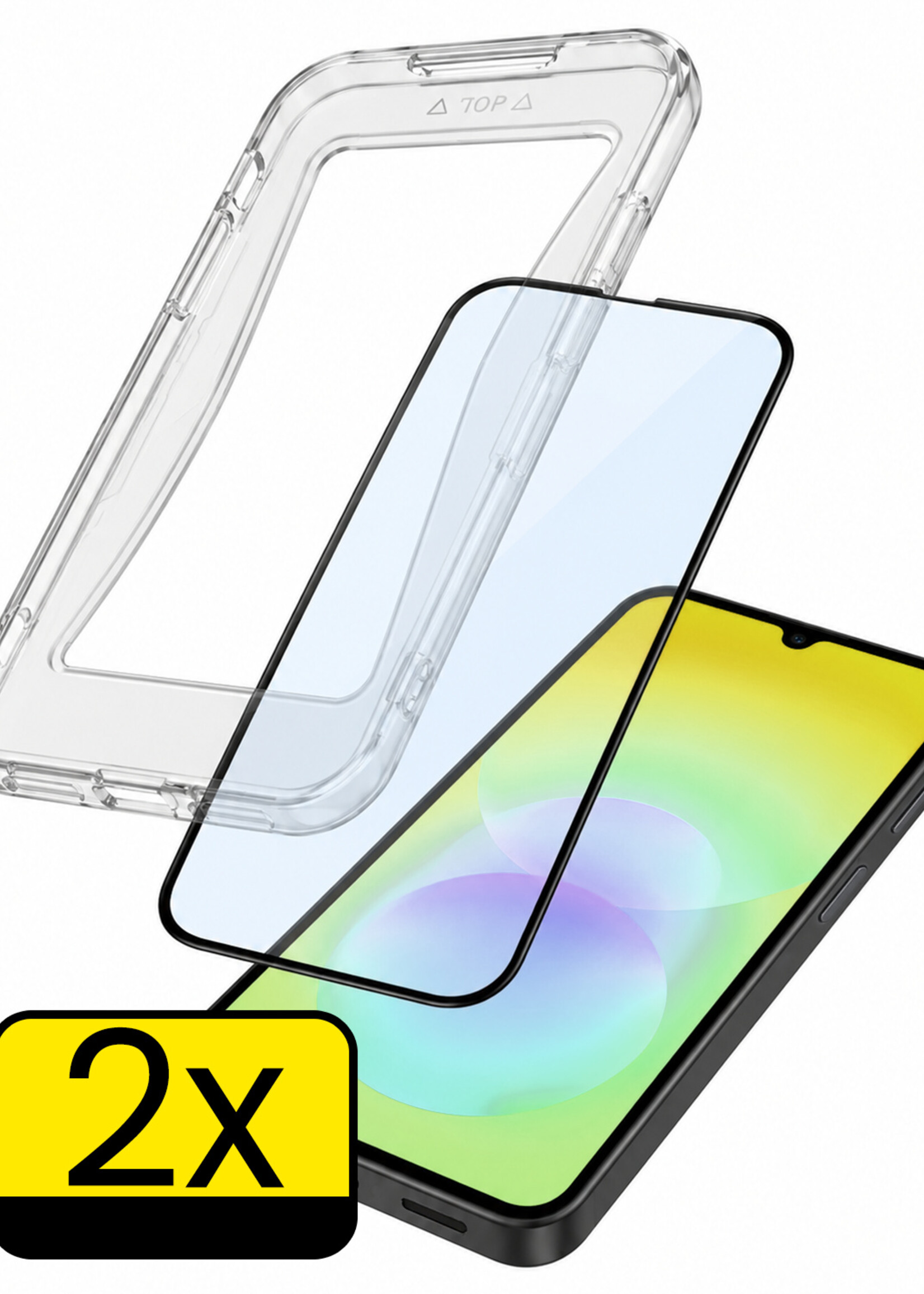 LUQ LUQ Samsung Galaxy A18 Hybrid Screenprotector - 2 PACK