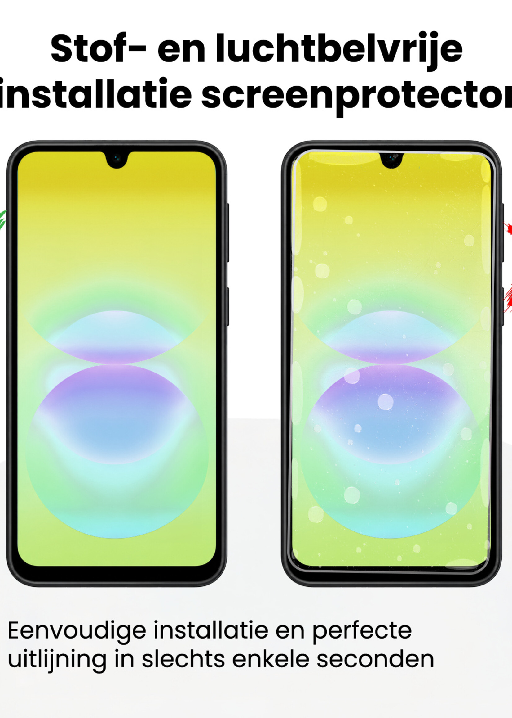 LUQ LUQ Samsung Galaxy A18 Screenprotector Perfect Fit Kit - 2 PACK