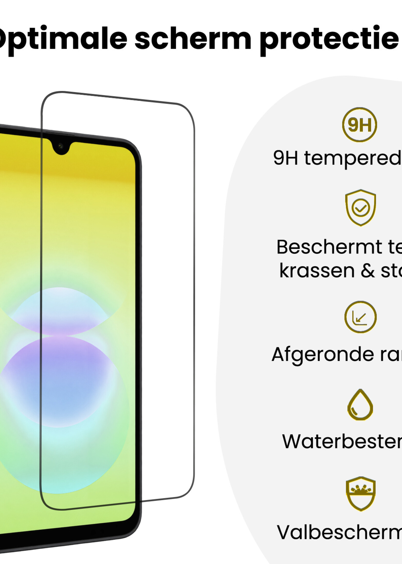 LUQ LUQ Samsung Galaxy A18 Screenprotector Perfect Fit Kit - 2 PACK