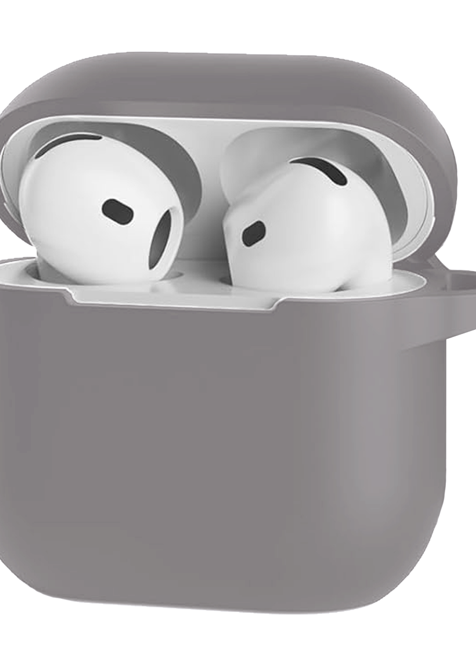 LUQ LUQ Siliconen Hoesje Voor Apple AirPods 5 - Grijs