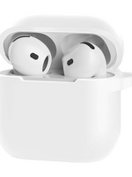 LUQ LUQ Siliconen Hoesje Voor Apple AirPods 5 - Wit