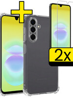 LUQ LUQ Samsung Galaxy A18 Hoesje Shockproof Met 2x Screenprotector