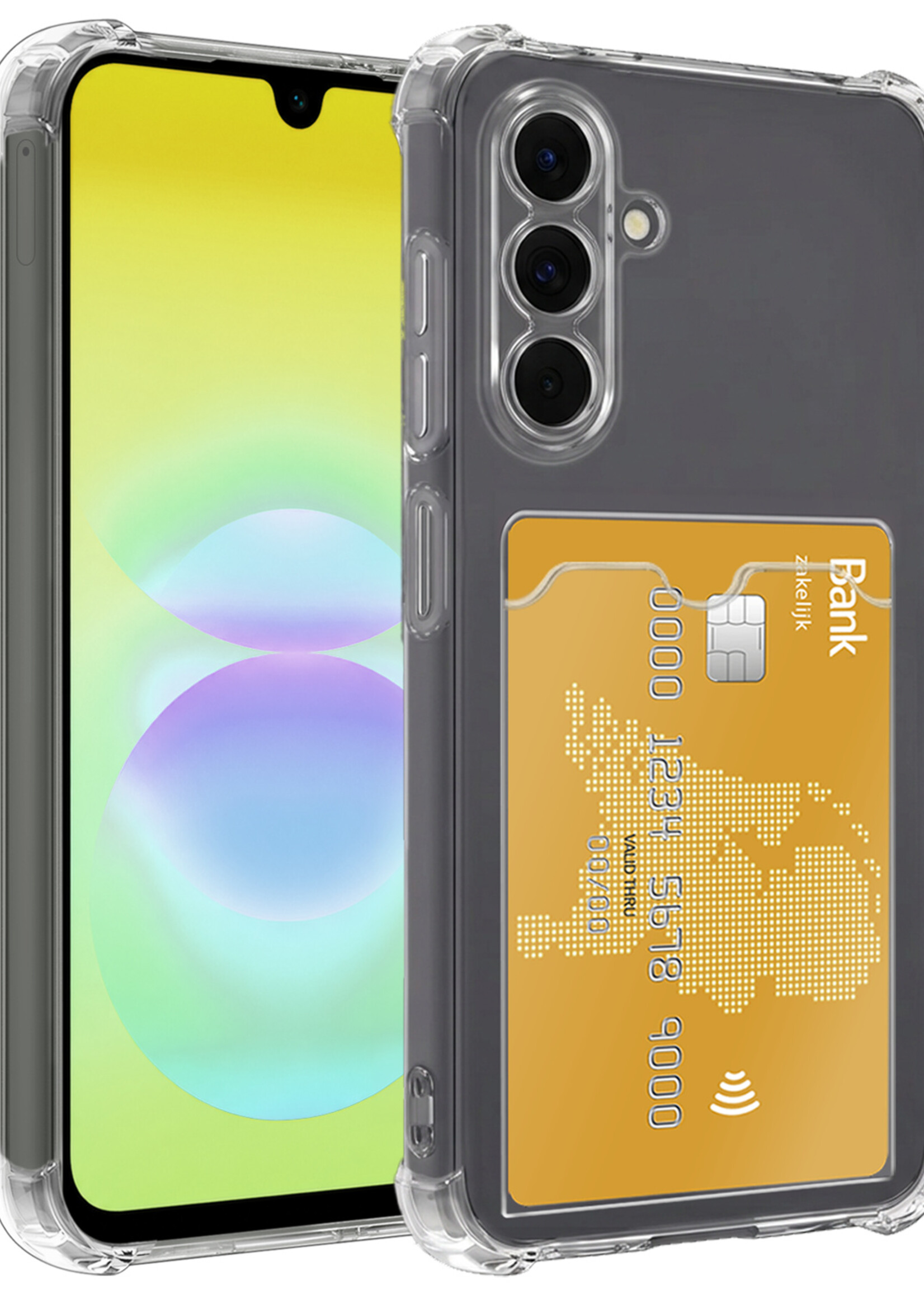 LUQ LUQ Samsung Galaxy A18 Hoesje Pashouder