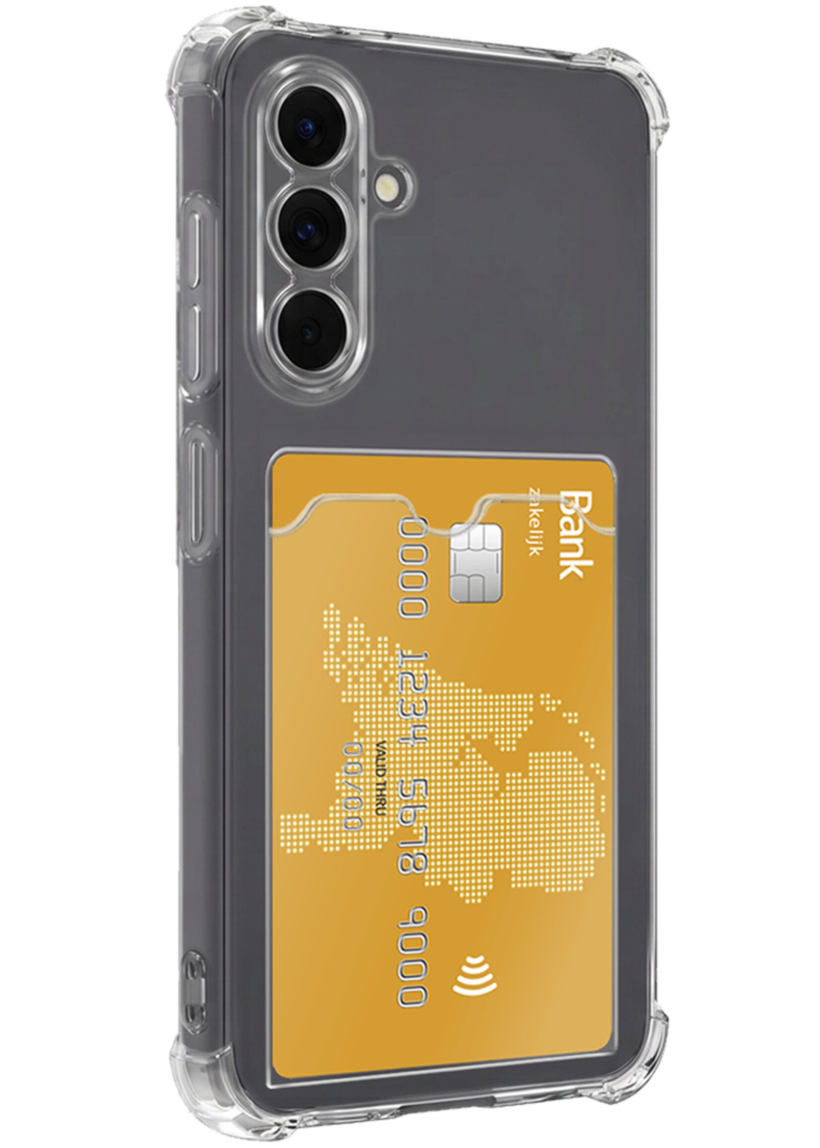LUQ LUQ Samsung Galaxy A18 Hoesje Pashouder