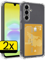 LUQ LUQ Samsung Galaxy A18 Hoesje Pashouder - 2 PACK