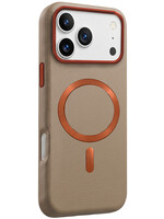 LUQ LUQ iPhone 18 Pro Magsafe Leer Hoesje - Crème