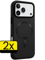 LUQ LUQ iPhone 18 Pro Magsafe Leer Hoesje - Zwart - 2 PACK