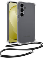 LUQ LUQ Samsung Galaxy S26 FE Hoesje Transparant Shockproof Met Zwart Koord
