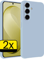 LUQ LUQ Samsung Galaxy S26 FE Hoesje Siliconen - Lichtblauw - 2 PACK