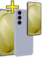 LUQ LUQ Samsung Galaxy S26 FE Hoesje Siliconen Met Screenprotector - Lila