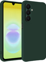 LUQ LUQ Samsung Galaxy A18 Hoesje Siliconen - Donkergroen