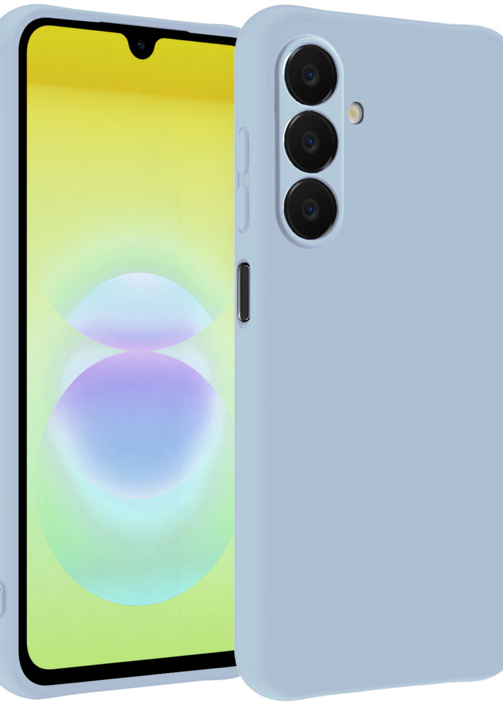 LUQ LUQ Samsung Galaxy A18 Hoesje Siliconen - Lichtblauw