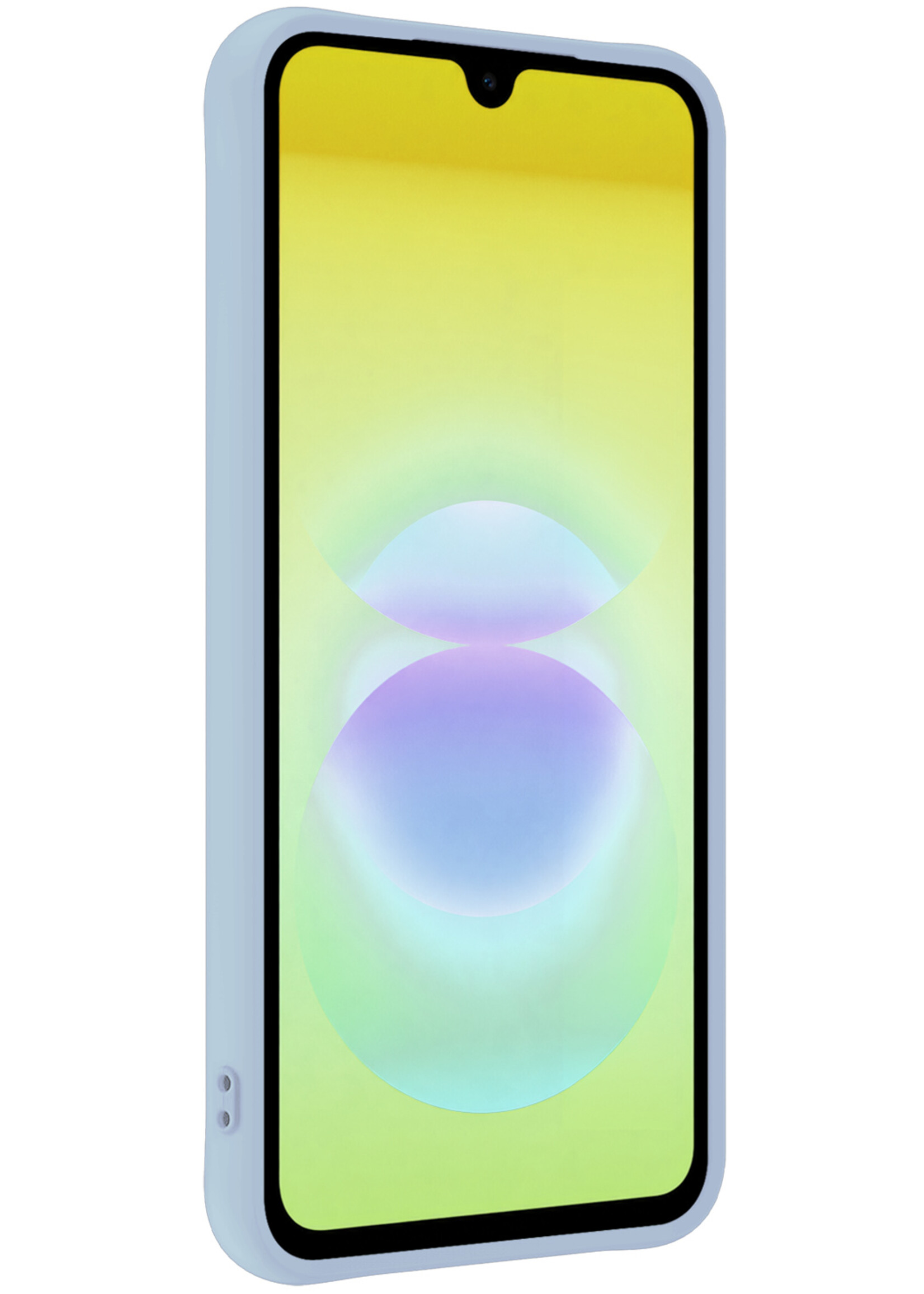 LUQ LUQ Samsung Galaxy A18 Hoesje Siliconen - Lichtblauw