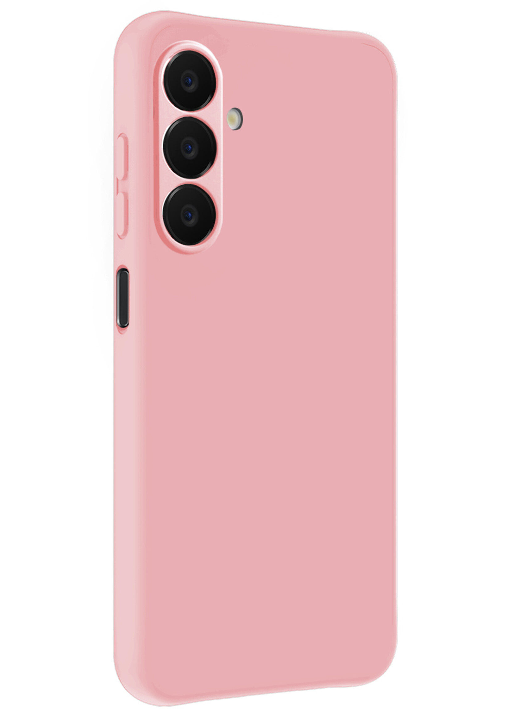LUQ LUQ Samsung Galaxy A18 Hoesje Siliconen - Lichtroze