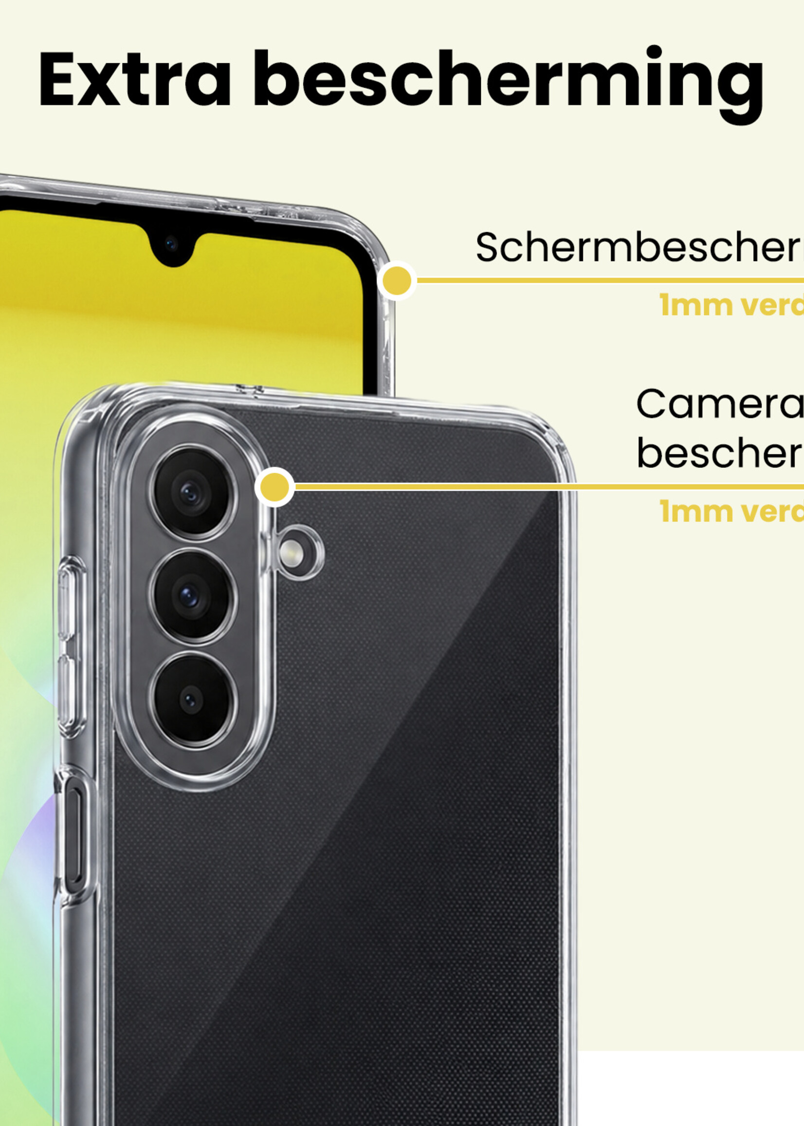 LUQ LUQ Samsung Galaxy A18 Hoesje Siliconen - Transparant