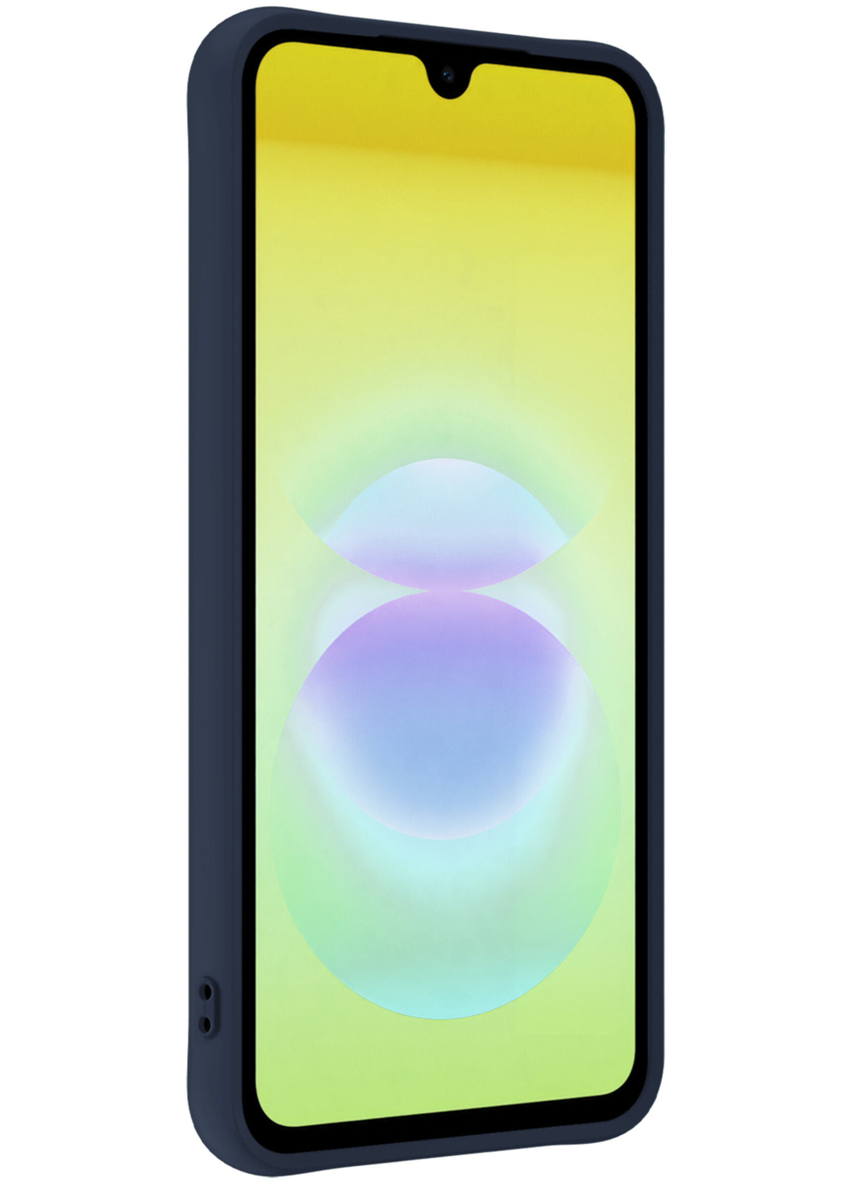LUQ LUQ Samsung Galaxy A18 Hoesje Siliconen - Donkerblauw - 2 PACK