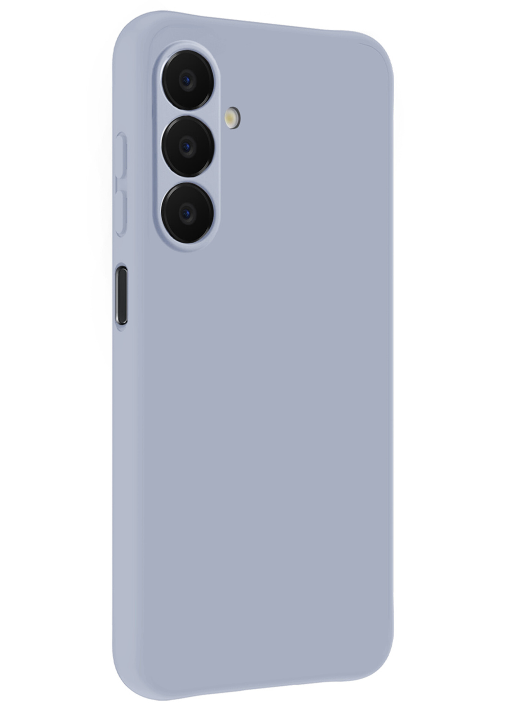 LUQ LUQ Samsung Galaxy A18 Hoesje Siliconen Met Screenprotector - Lila