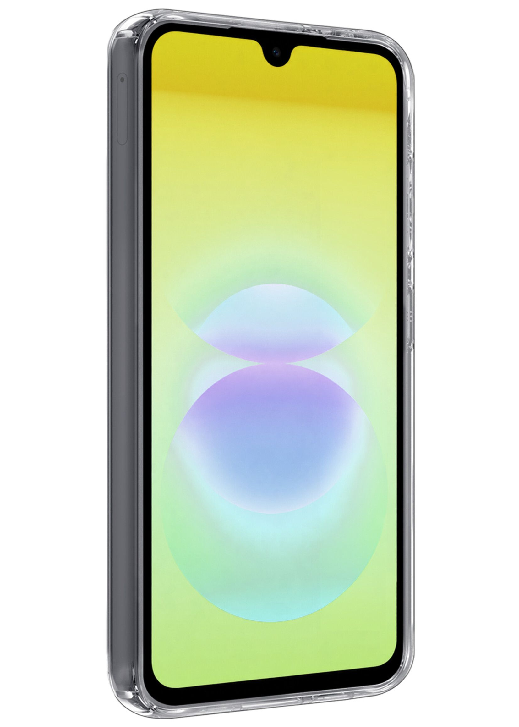 LUQ LUQ Samsung Galaxy A18 Hoesje Siliconen Met Screenprotector - Transparant