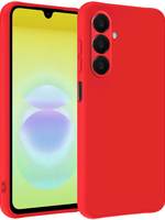 LUQ LUQ Samsung Galaxy A18 Hoesje Siliconen - Rood