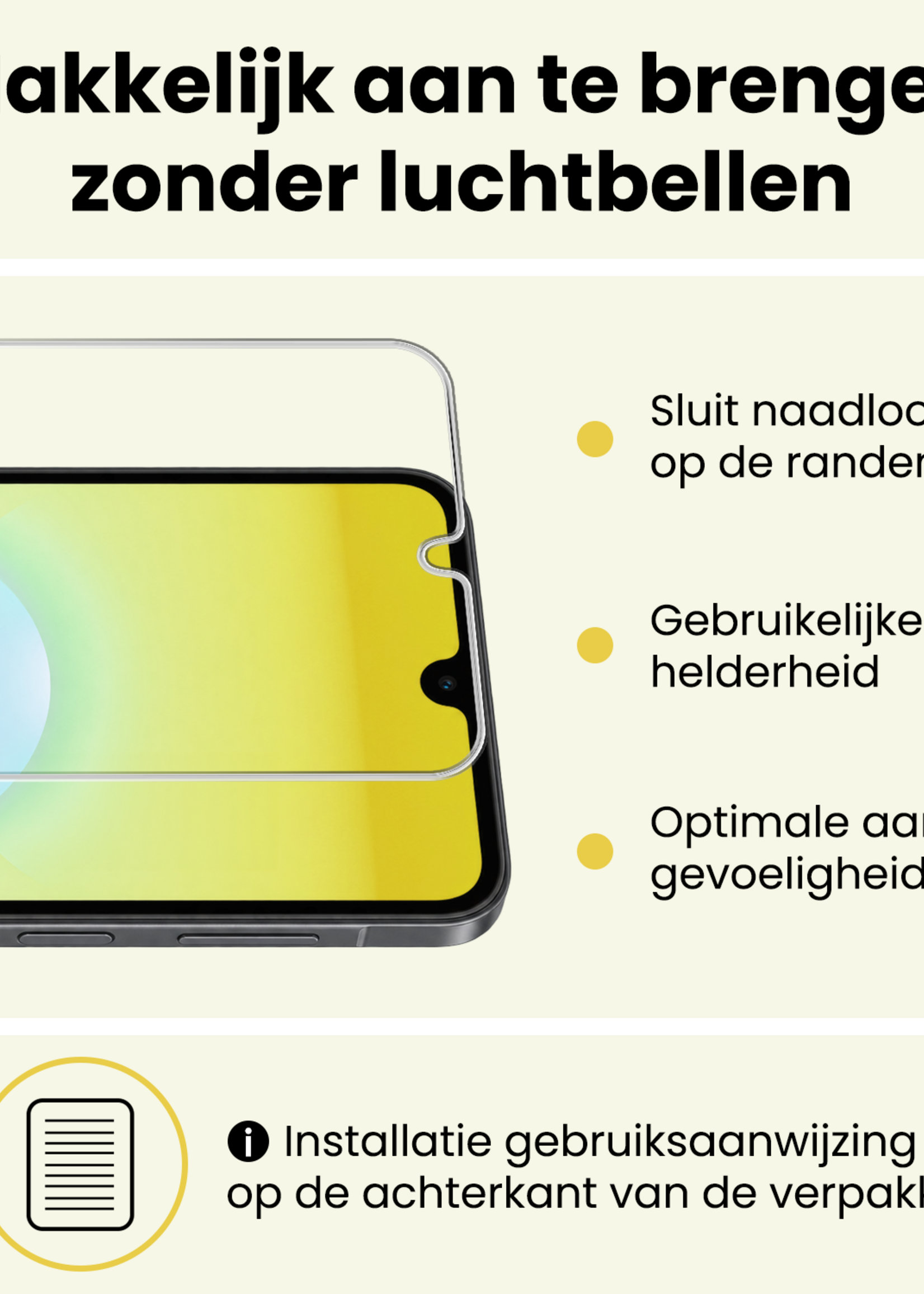 LUQ LUQ Samsung Galaxy A18 Hoesje Siliconen Met 2x Screenprotector - Donkergroen