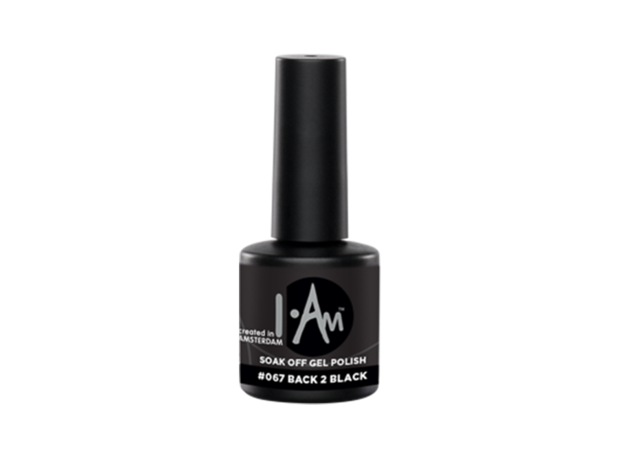 I.Am Soak Off Gel Polish #067 Back 2 Black (7ml)