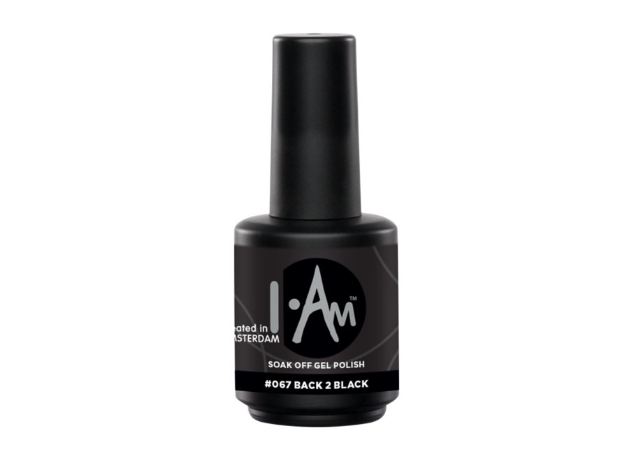 I.Am Soak Off Gel Polish #067 Back 2 Black (15ml)