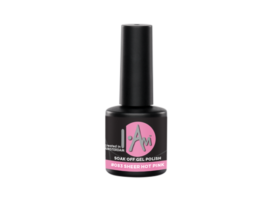 I.Am Soak Off Gel Polish #083 Sheer Hot Pink (7ml)