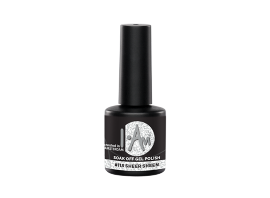 I.Am Soak Off Gel Polish #118 Sheer Sheen (7ml)