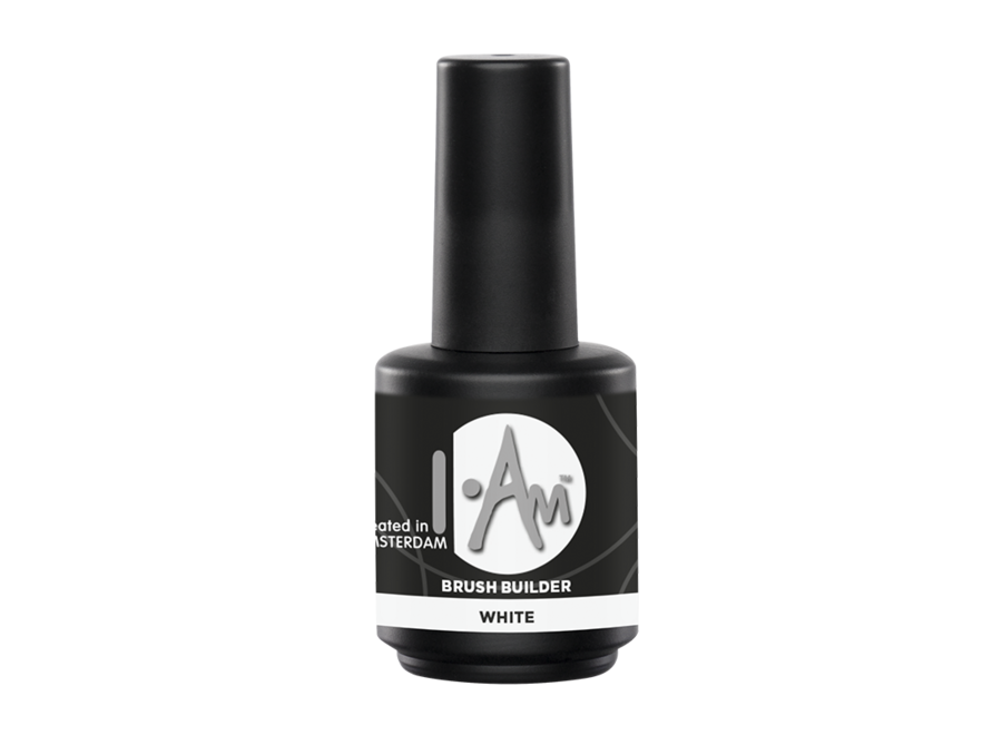 Żel w pędzelku I.Am Brush Builder  White (15ml)